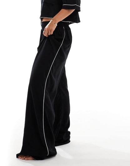 Super Soft Slinky Wide Leg Pyjama Trouser