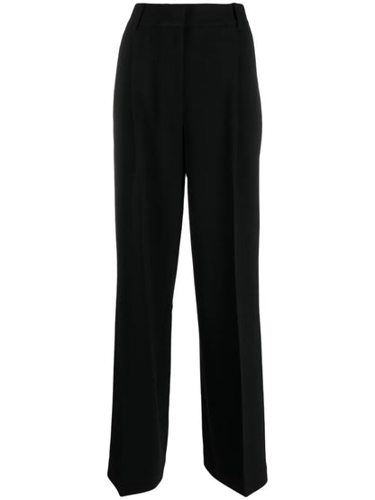 High-Waisted Tailored-Cut Trousers