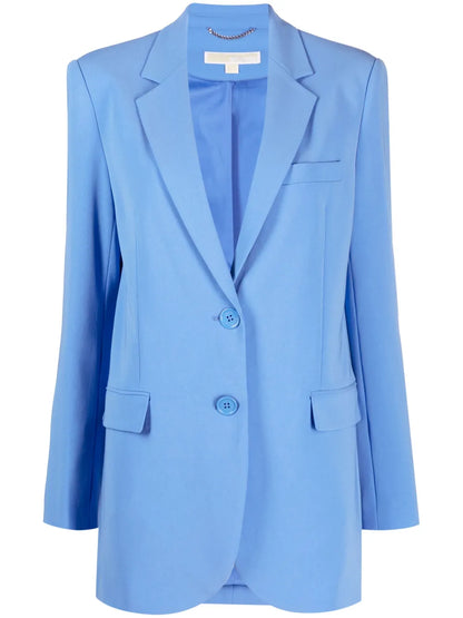Notched-Lapels Single-Breasted Blazer