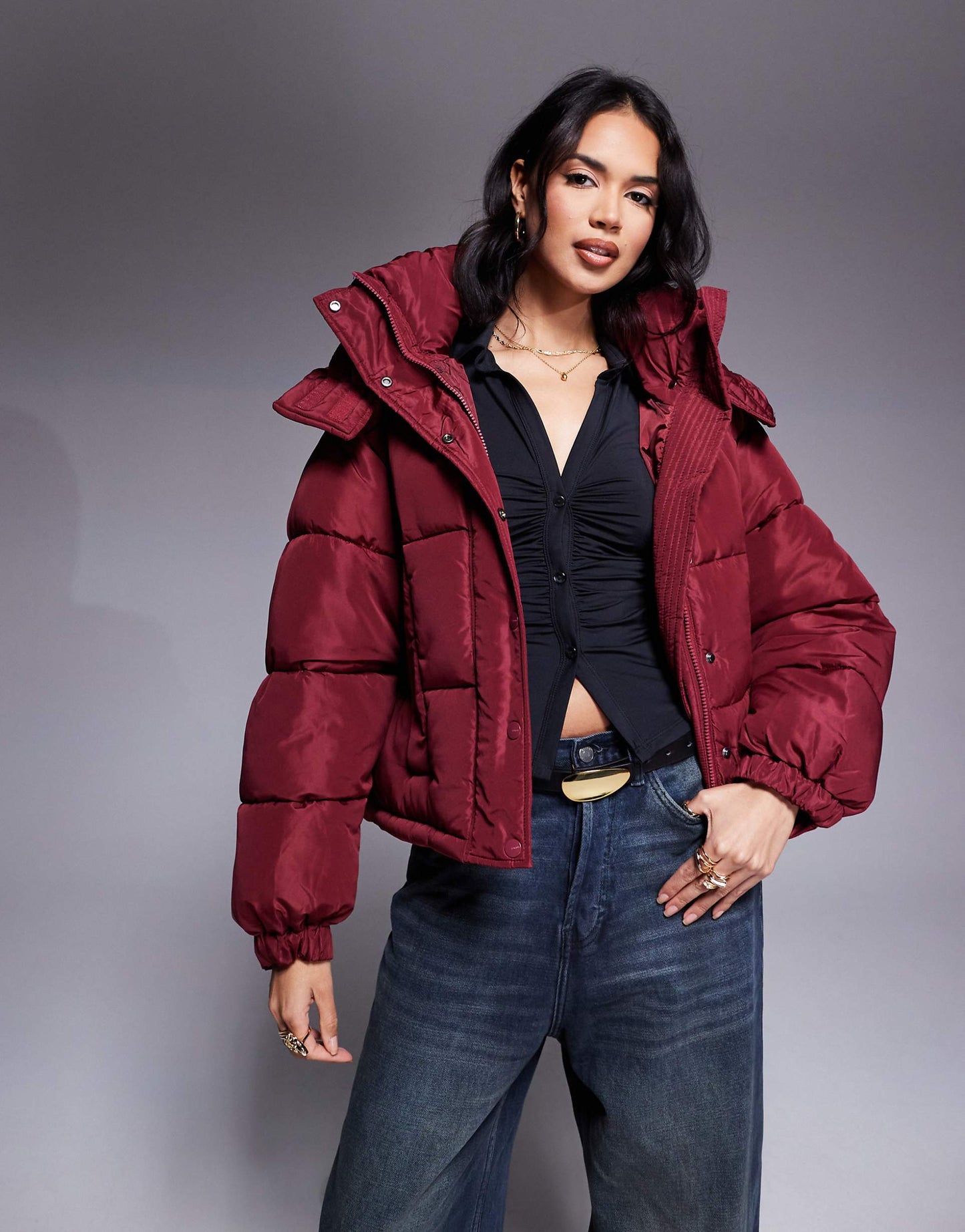 Puffer Coat With Hood
