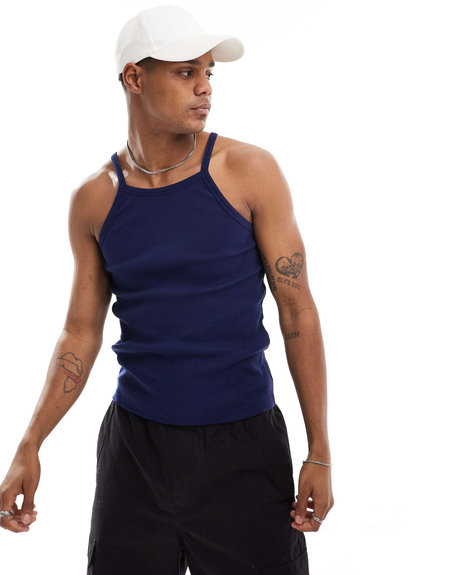 Muscle Fit Vest With Thin Straps