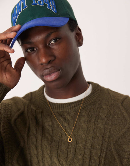 Heavyweight Cable Knit Crew Neck Jumper