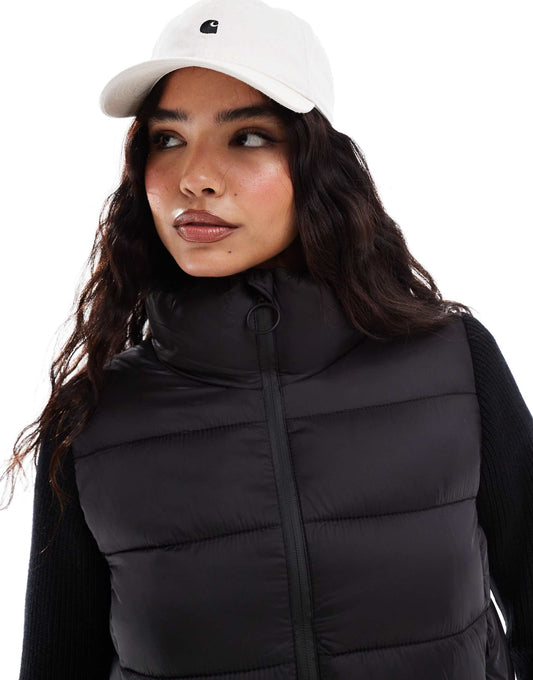 Knitted Sleeve Padded Jacket