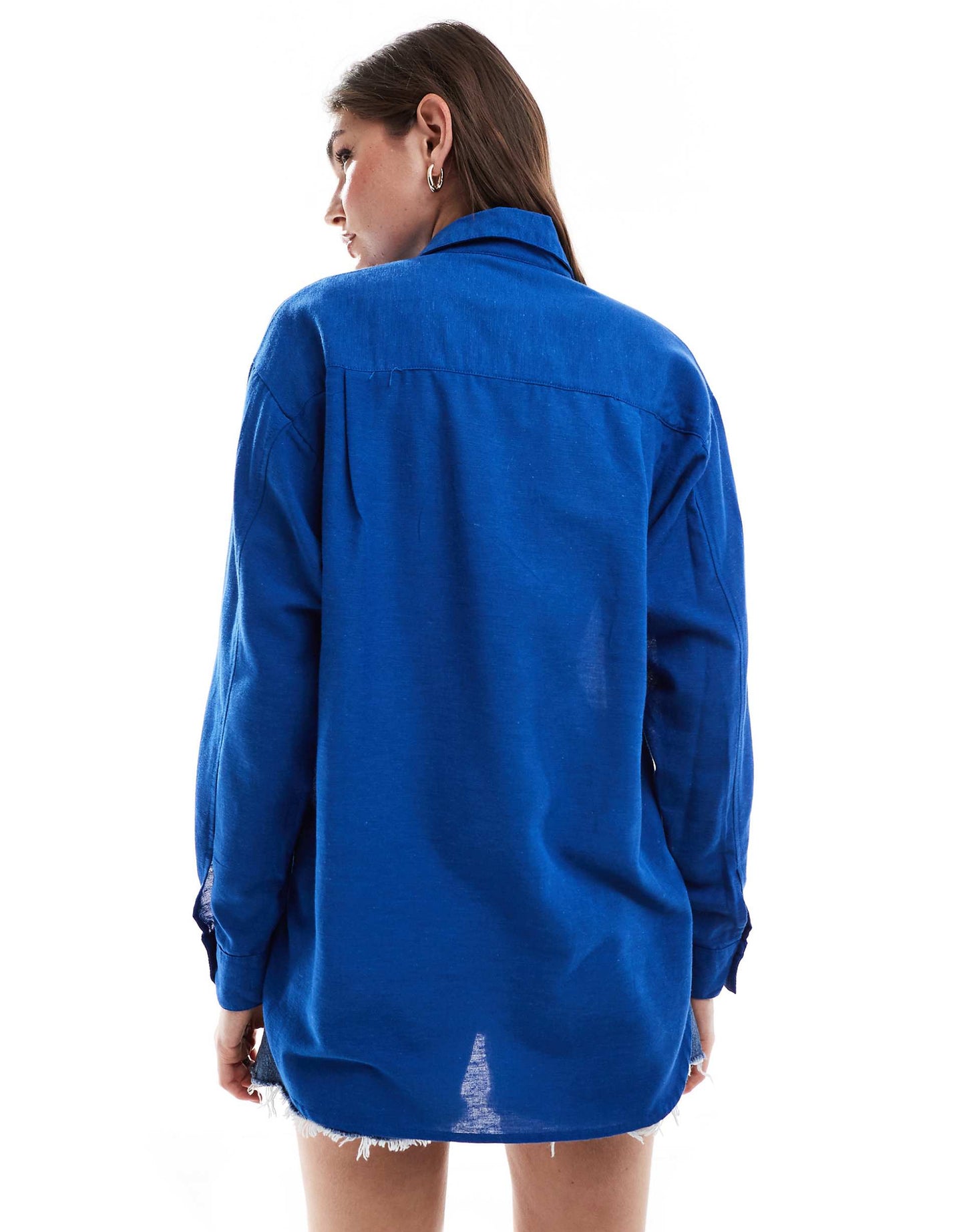 Linen Look Relaxed Shirt