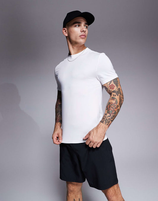 Icon Muscle Fit Training T-Shirt With Quick Dry