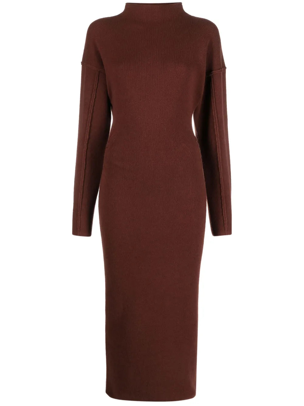 Jadé Exposed-Seam Midi Dress