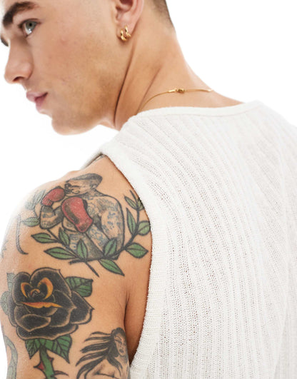 Ladder Knitted Vest