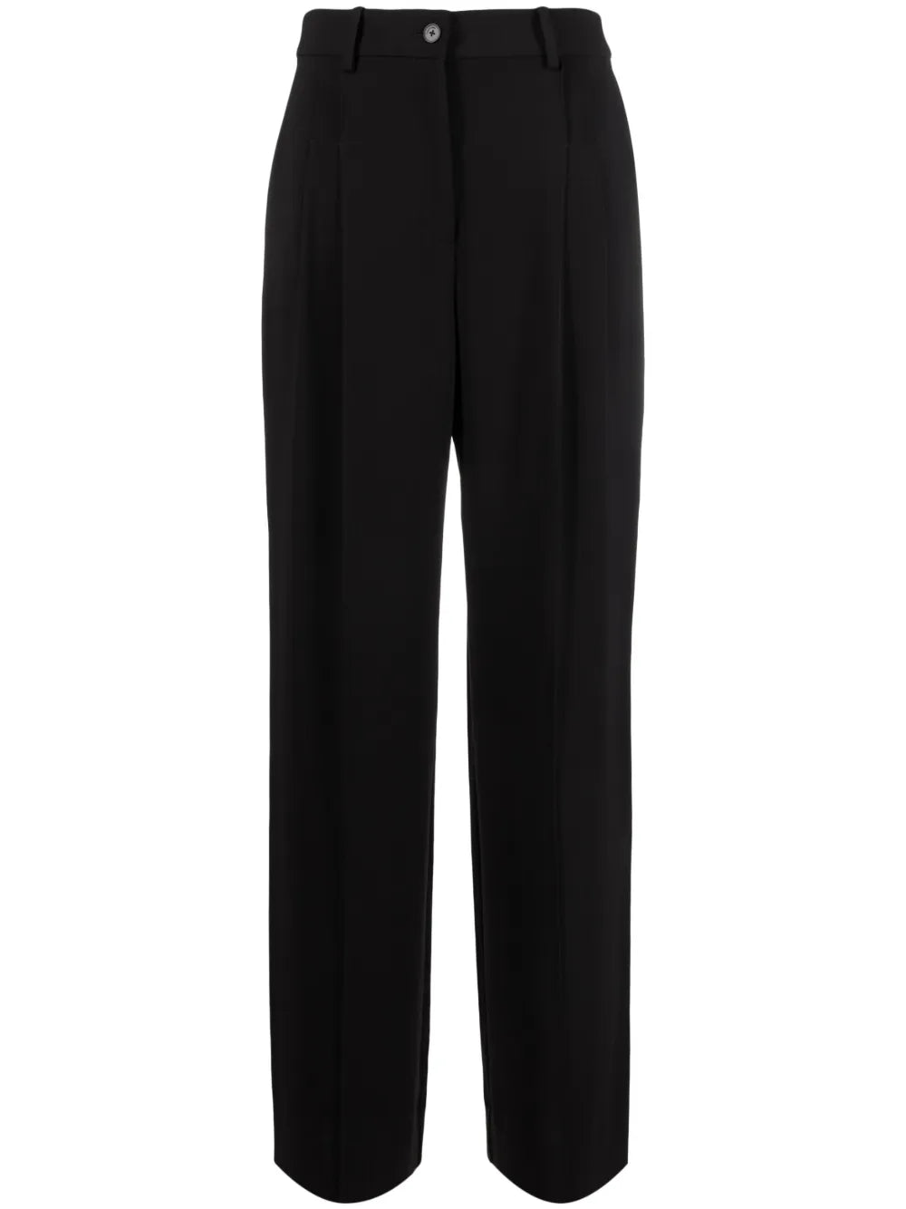 Mid-Rise Wide-Leg Trousers