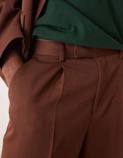 Oversized Tapered Suit Trousers
