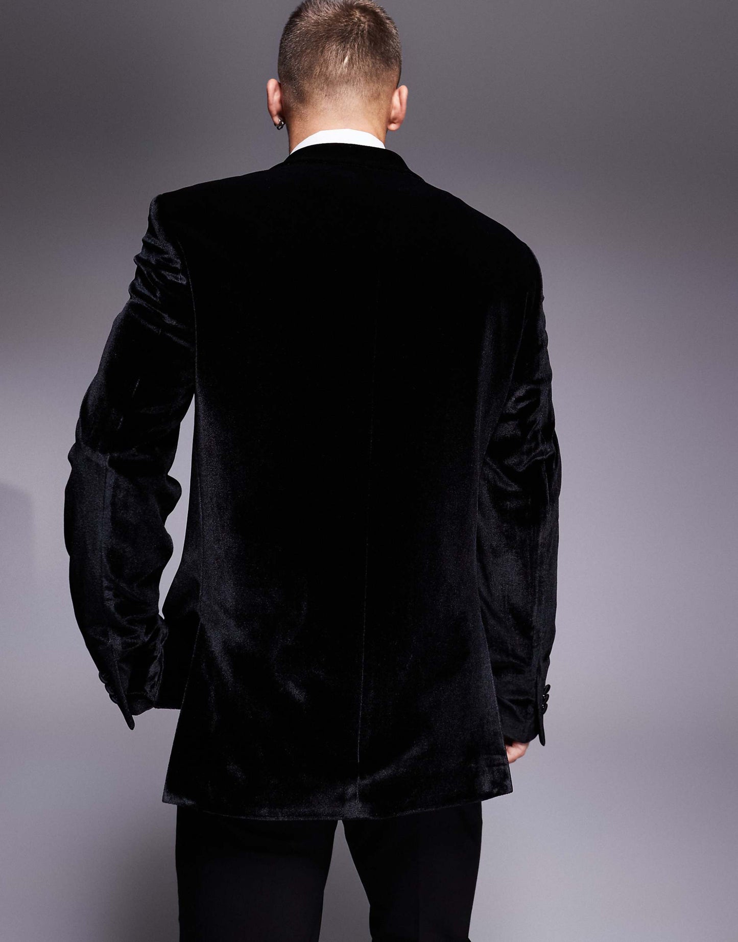 Slim Double Breasted Tuxedo Jacket