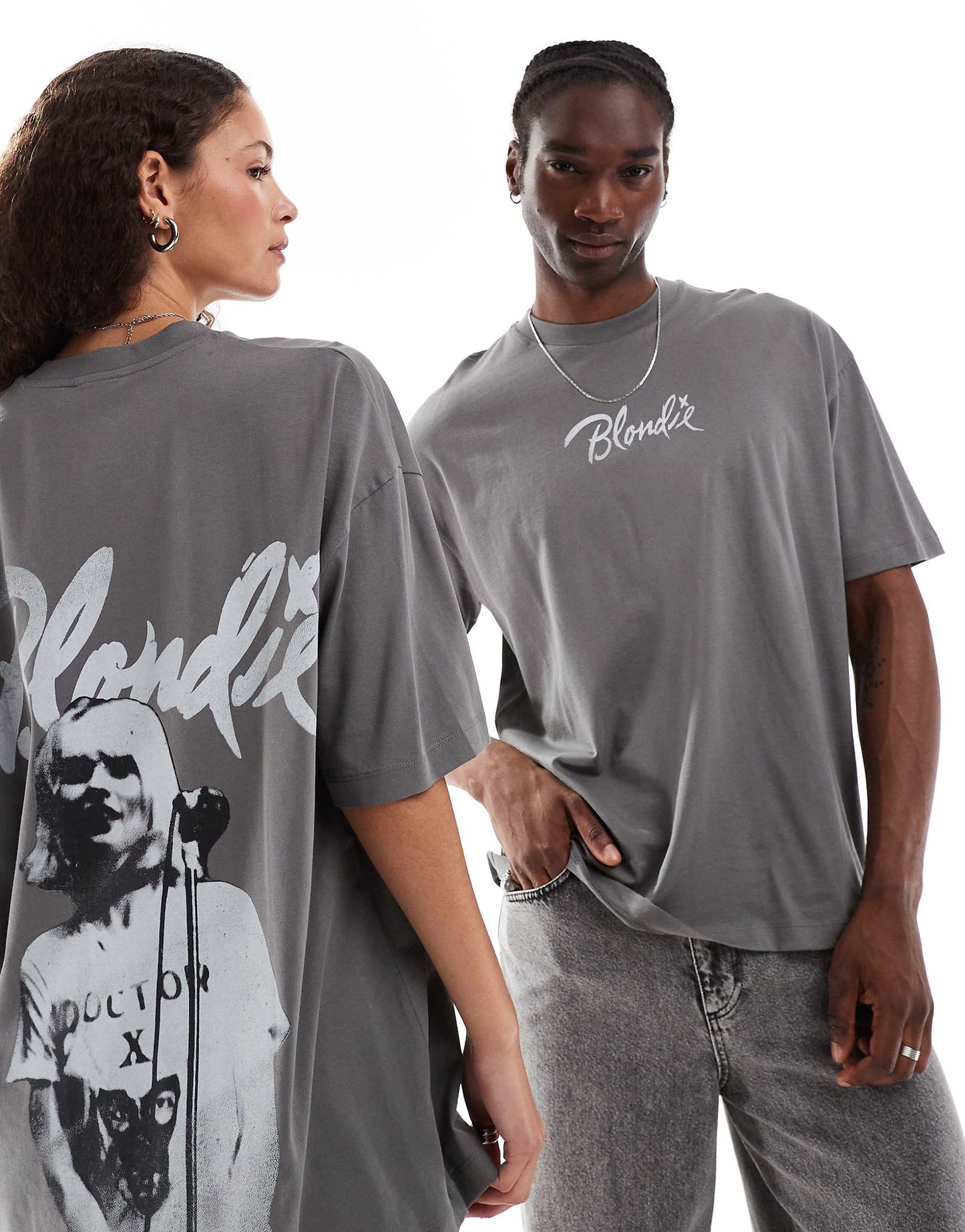 Unisex Oversized T-Shirt With Blondie Print