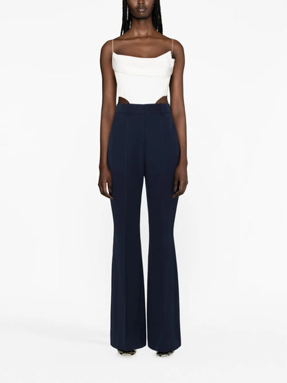 Wool Flared Trousers