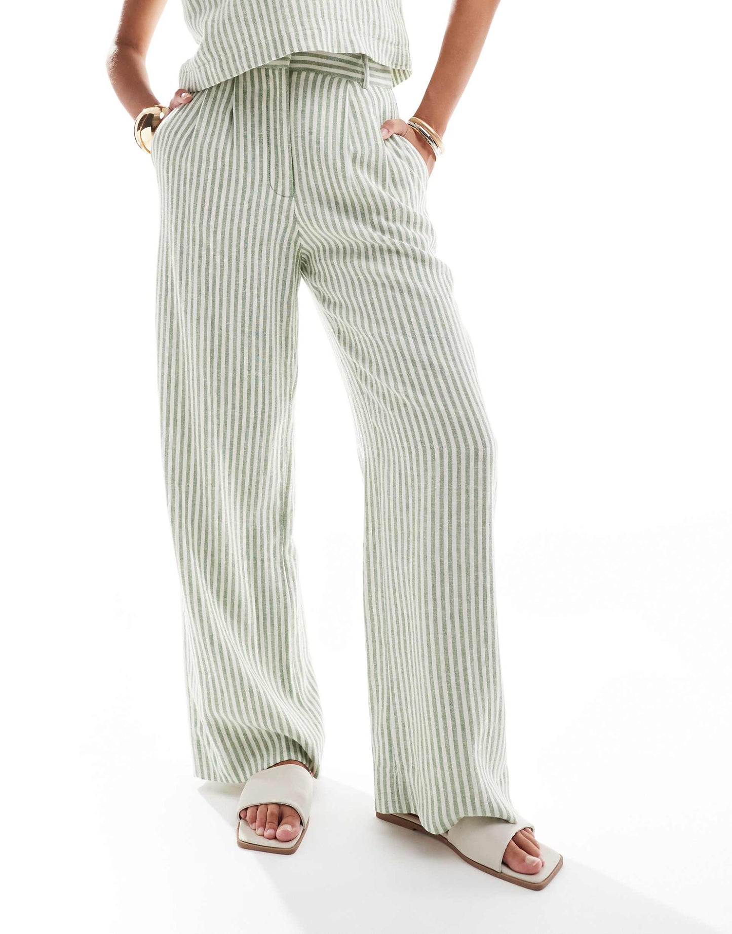 Sloane Co-Ord Linen Blend Wide Leg Trouser