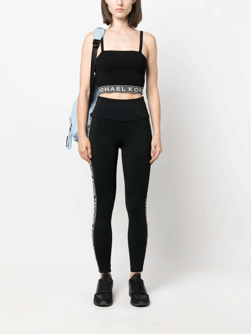Logo-Tape High-Waisted Leggings