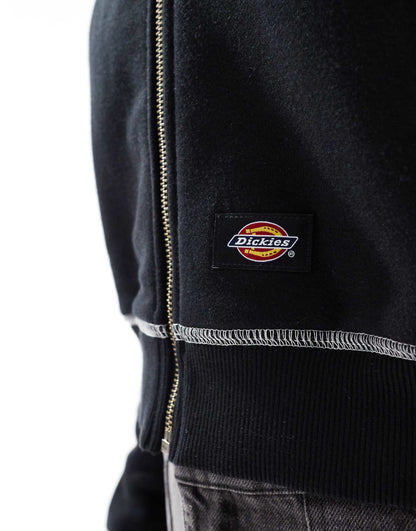 Seasonal Zip Through Jacket With Contrast Stitching