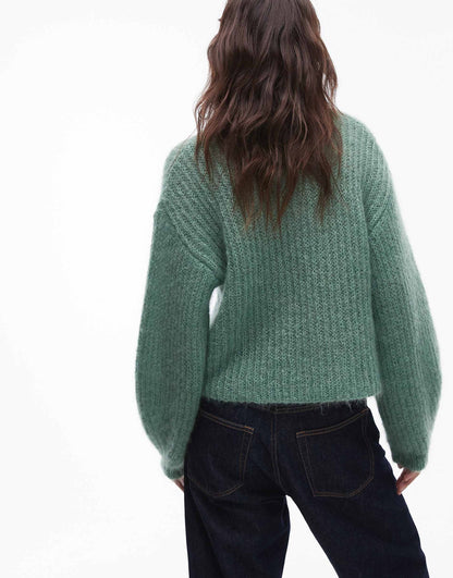 Premium 70% Mohair Ribbed Jumper