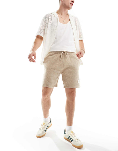 Emblem Knitted Shorts