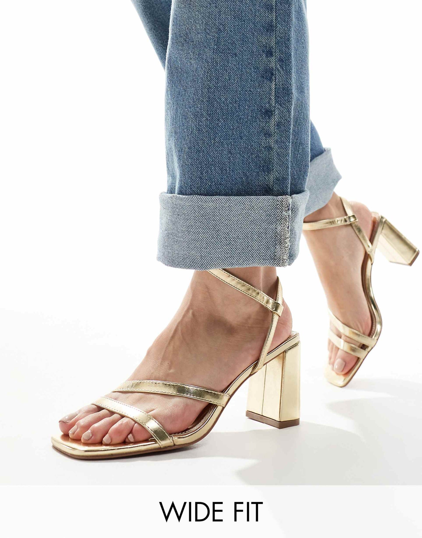 Wide Fit Hampstead Mid Heeled Sandals