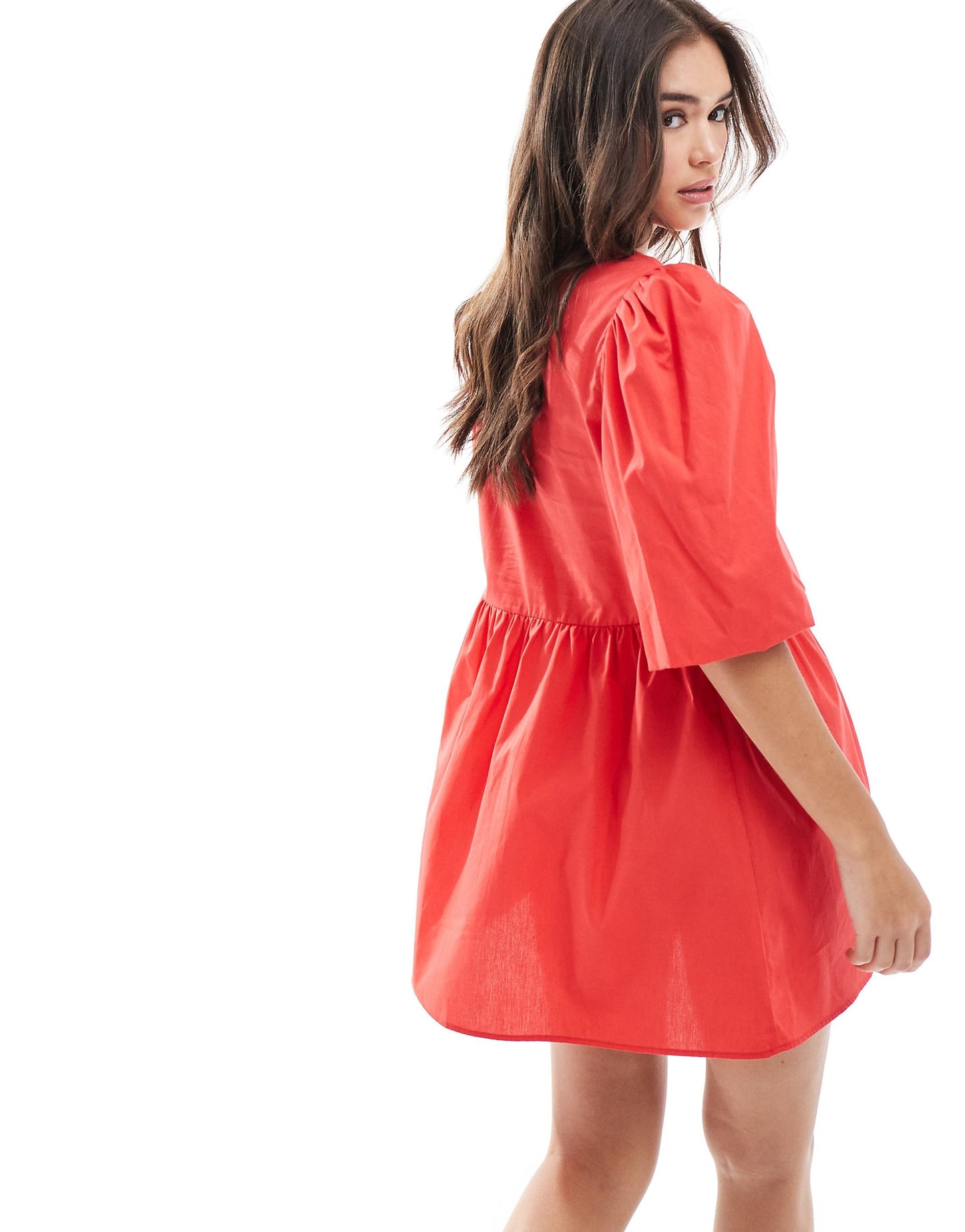 Cotton Poplin Smock Dress