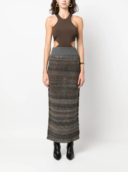 Lynette Knitted Midi Skirt