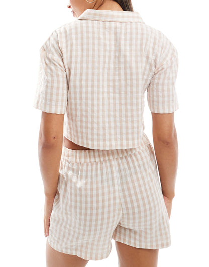 Cropped Pyjama Shirt