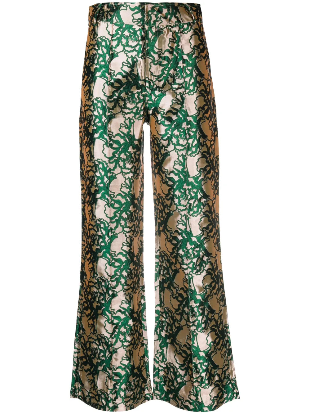 Yoshitomo Jacquard Straight-Leg Trousers