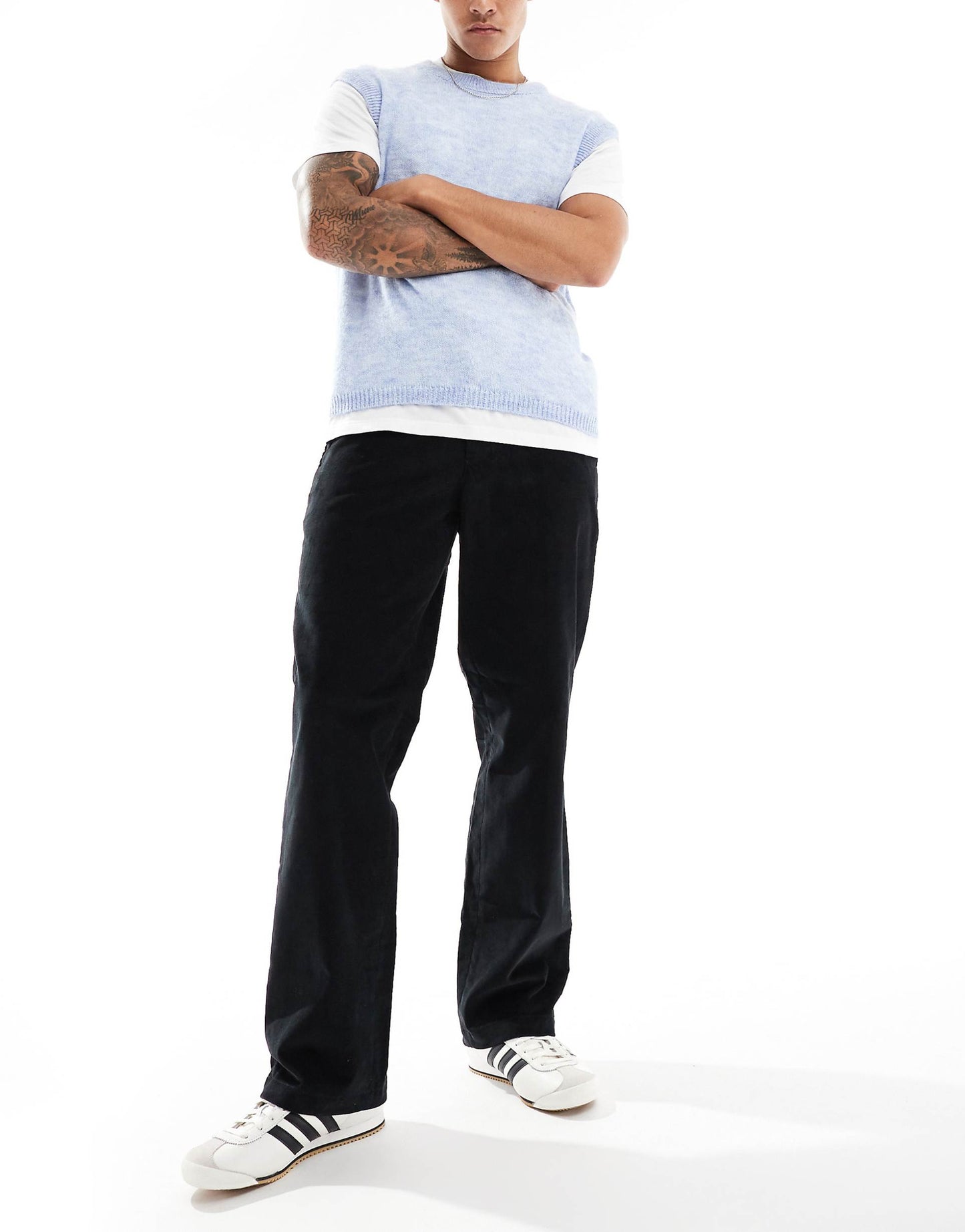 Flat Front Cord Trousers