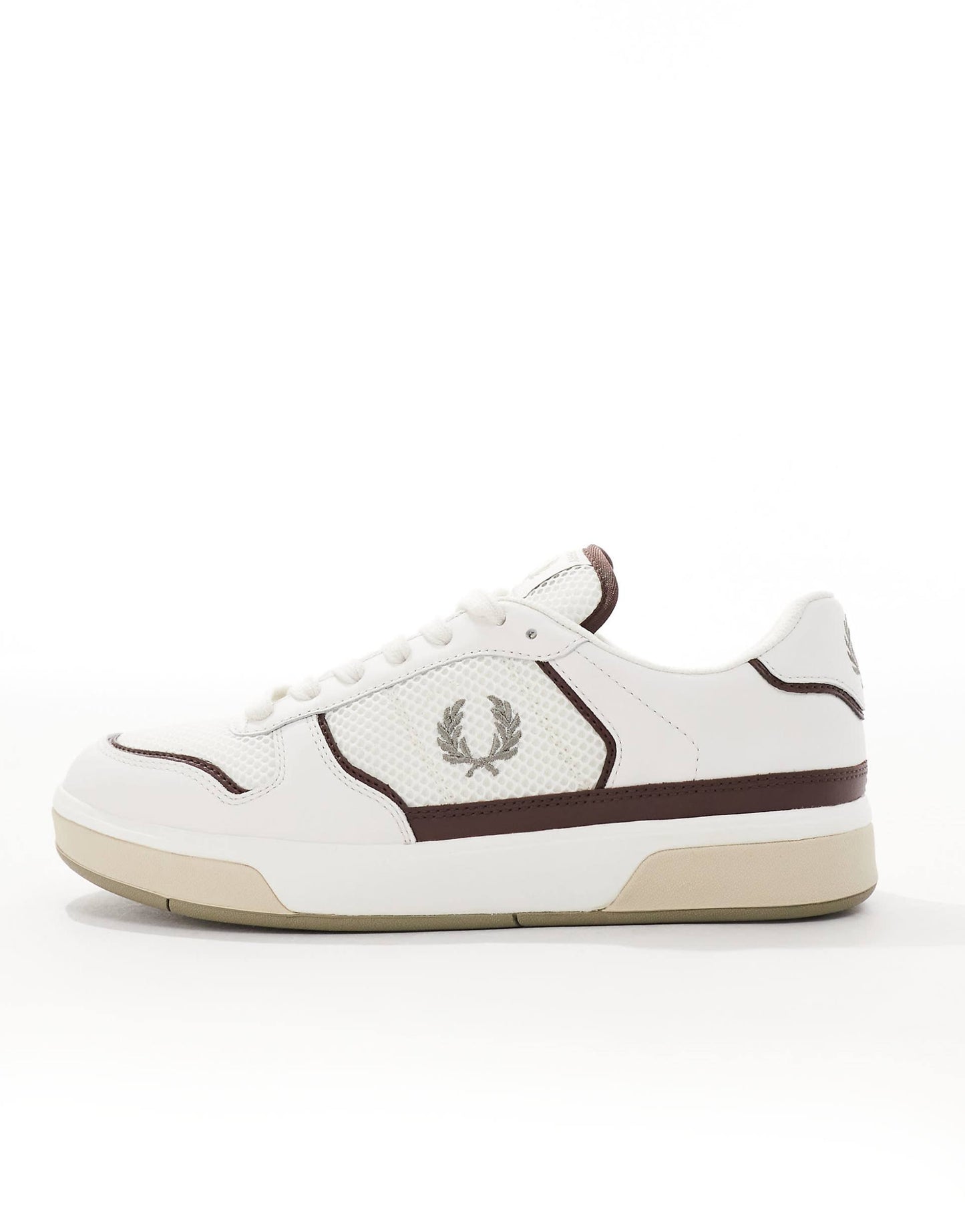 B300 Leather And Mesh Trainer