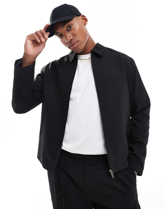 Smart Co-Ord Harrington Jacket