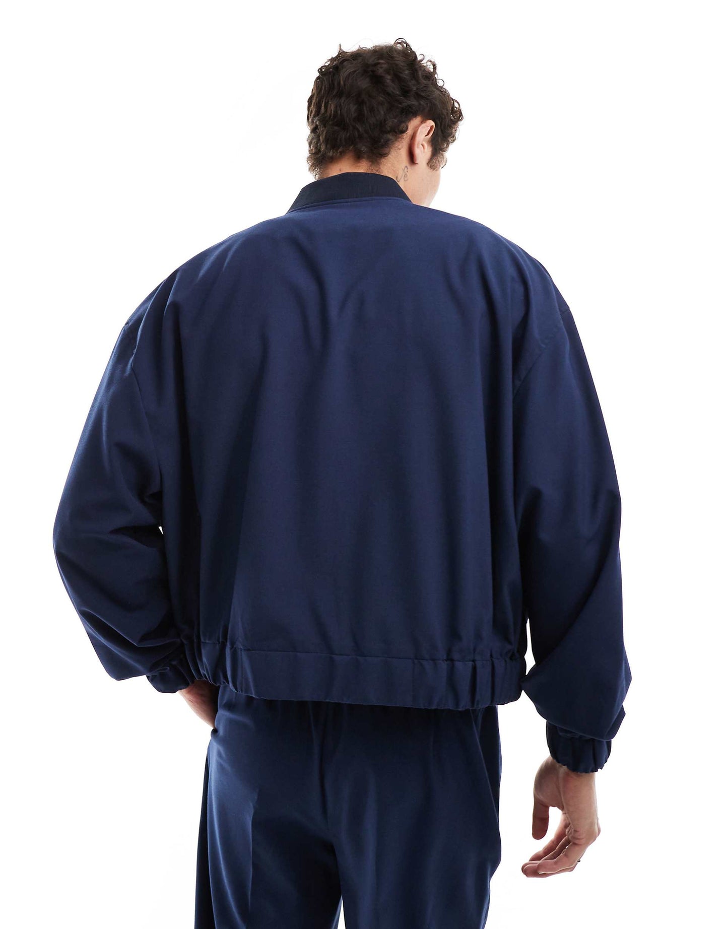 Smart Co-Ord Button Through Bomber Jacket