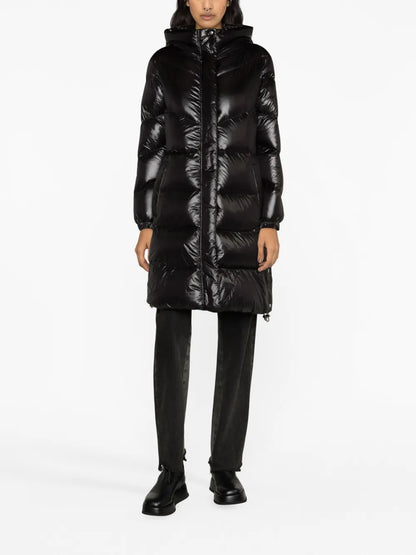 Logo-Patch Padded Raincoat