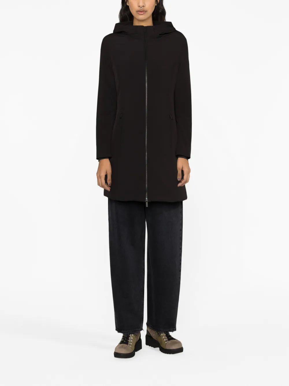 Padded Hooded Raincoat