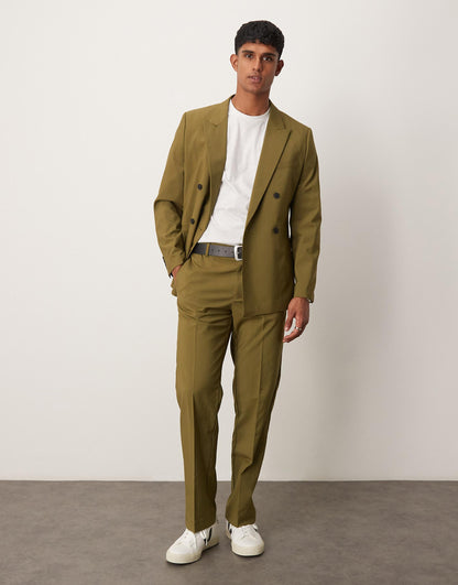 Straight Leg Suit Trousers
