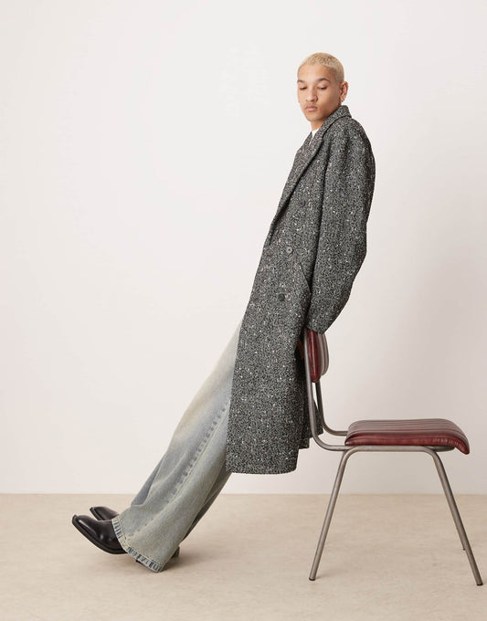 Oversized Wool Look Overcoat