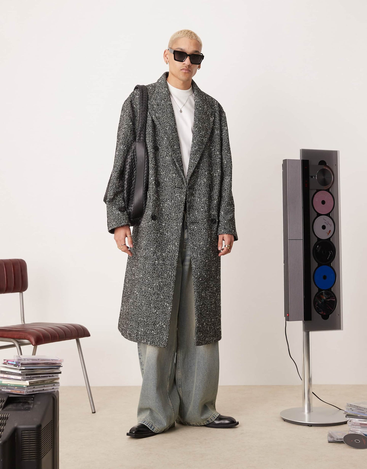 Oversized Wool Look Overcoat