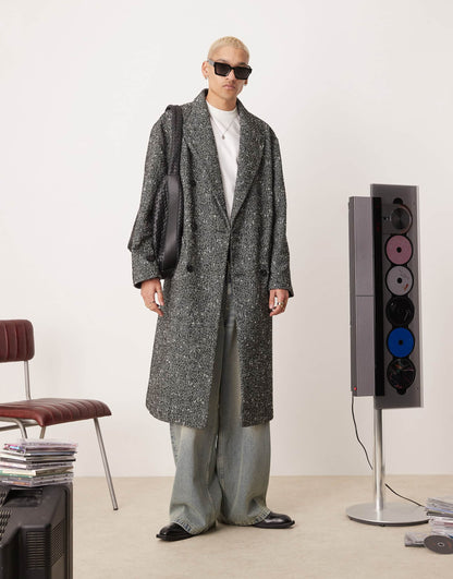 Oversized Wool Look Overcoat