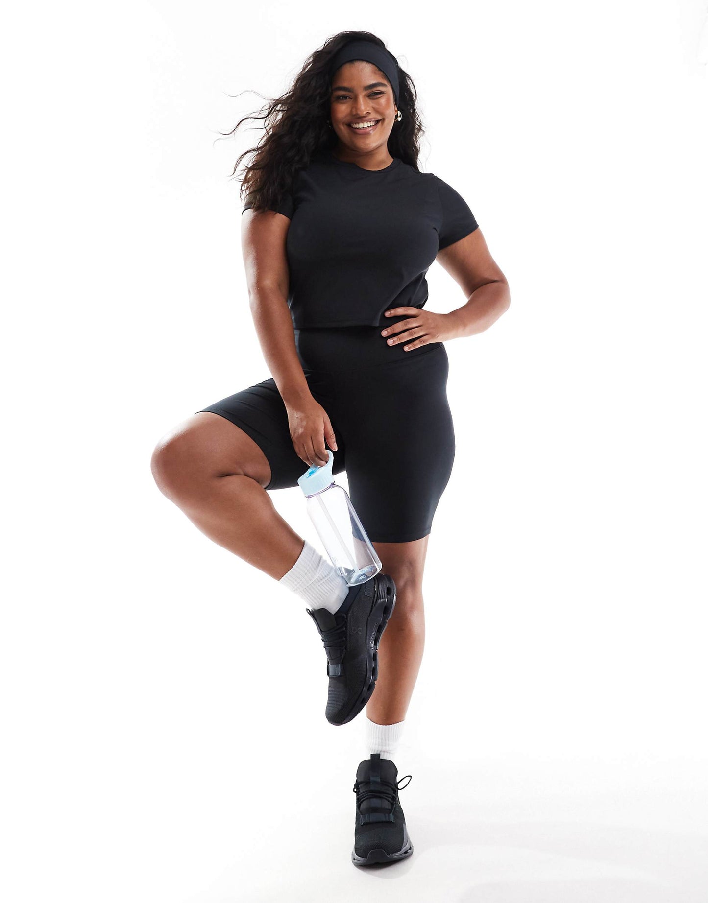 Curve Icon 8 Inch Soft Touch Legging Short