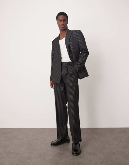 Straight Leg Suit Trousers
