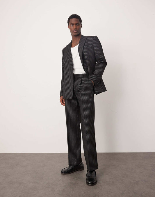 Straight Leg Suit Trousers