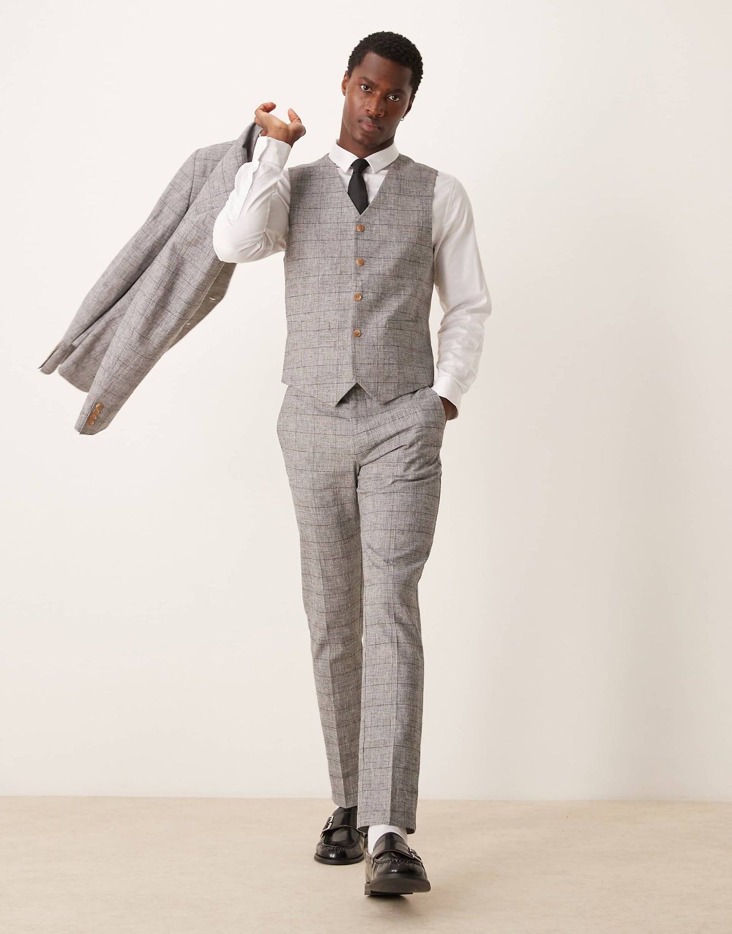 Skinny With Linen Suit Trousers