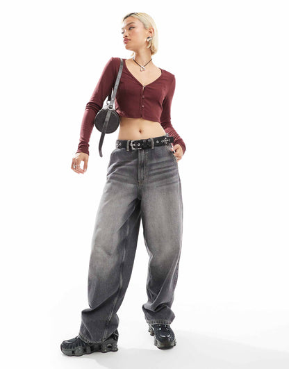 Cable Knit Crop Fitted Cardigan