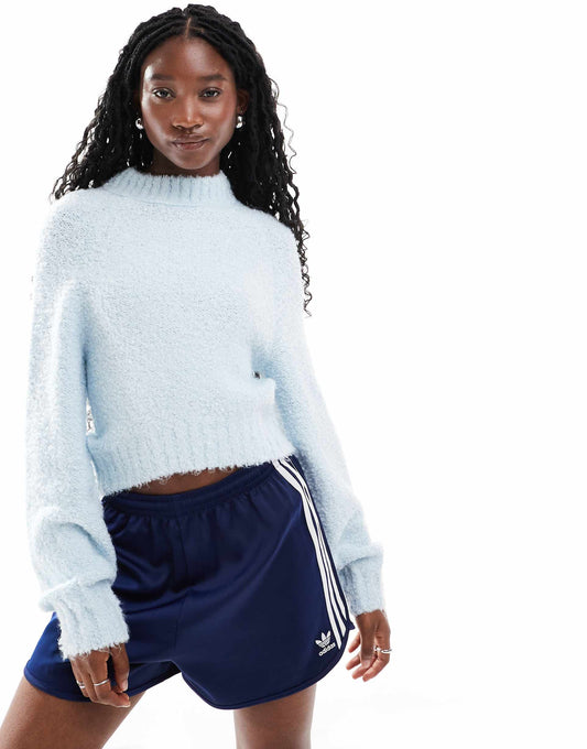 Chunky Boxy Crop Knit Jumper
