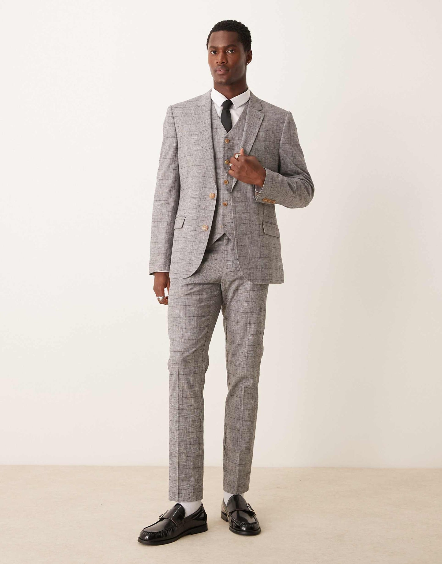 New Skinny With Linen Suit Jacket