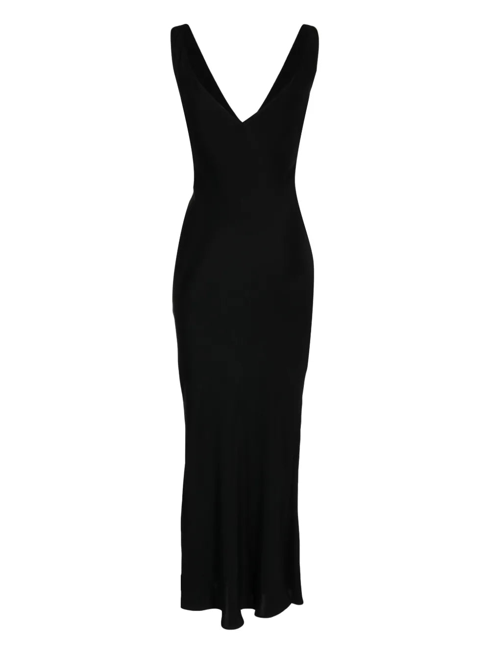 Double V Bias Sleeveless Dress