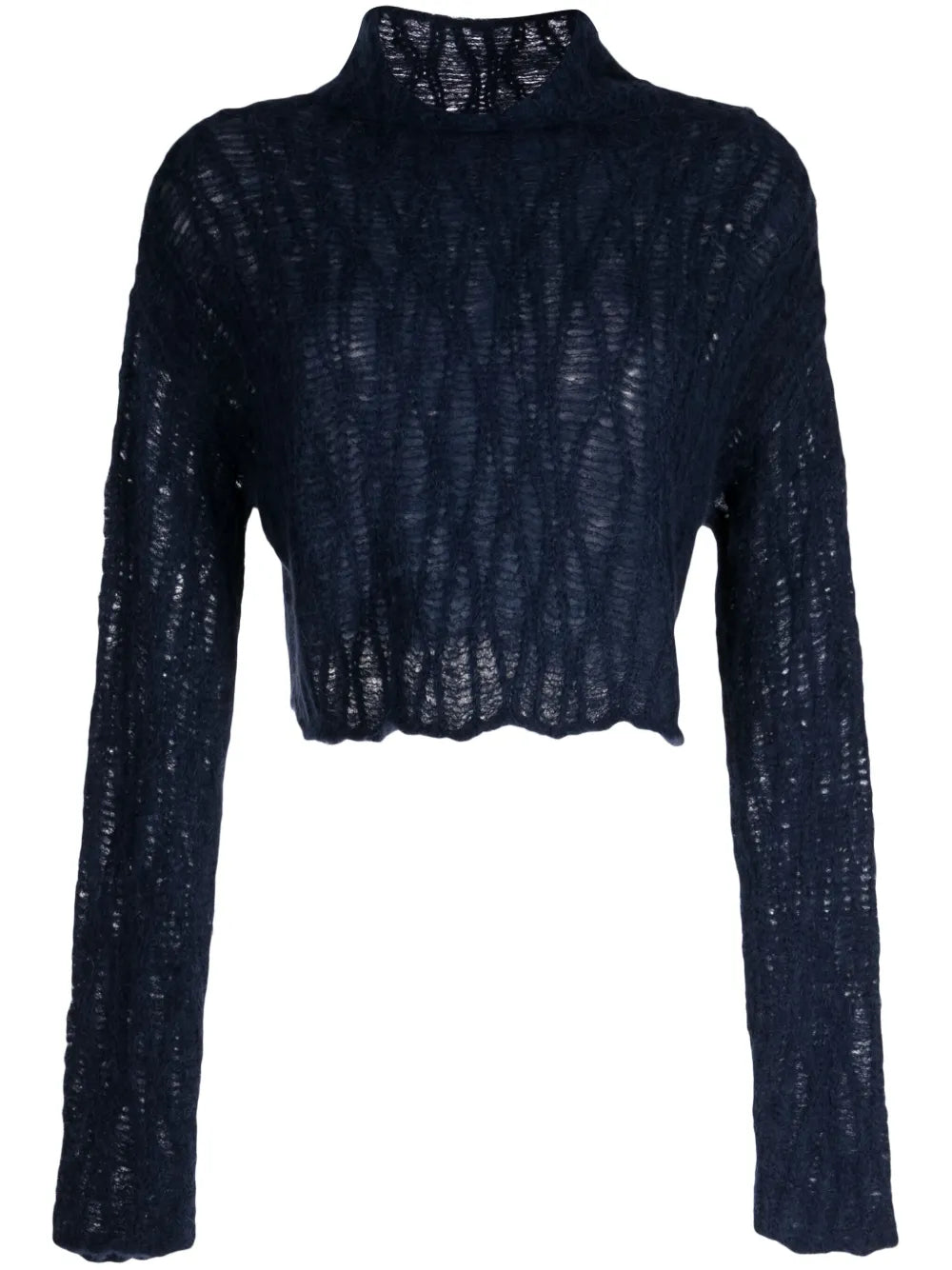 Manos Cable High-Neck Jumper