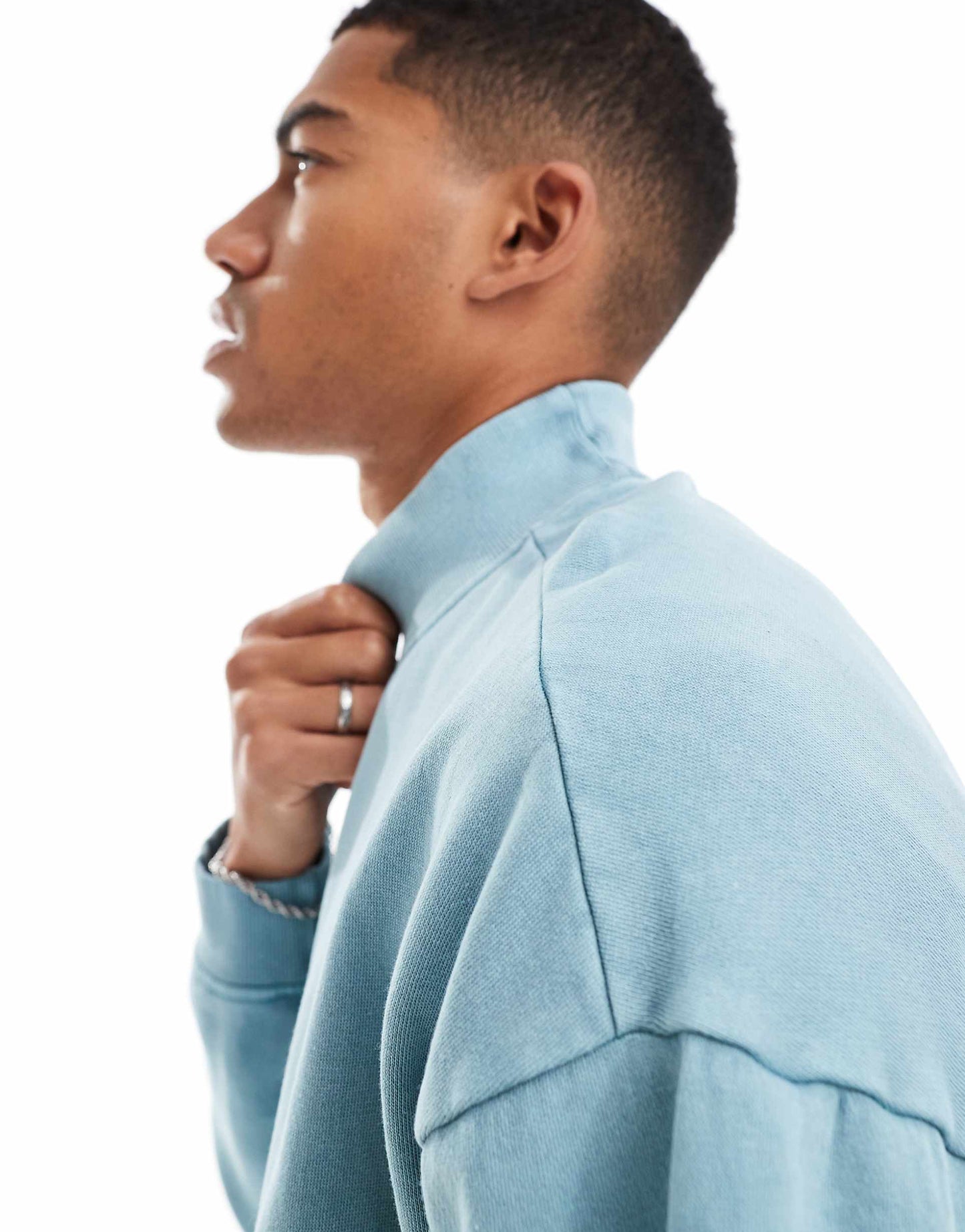 Acid Wash High Neck Top