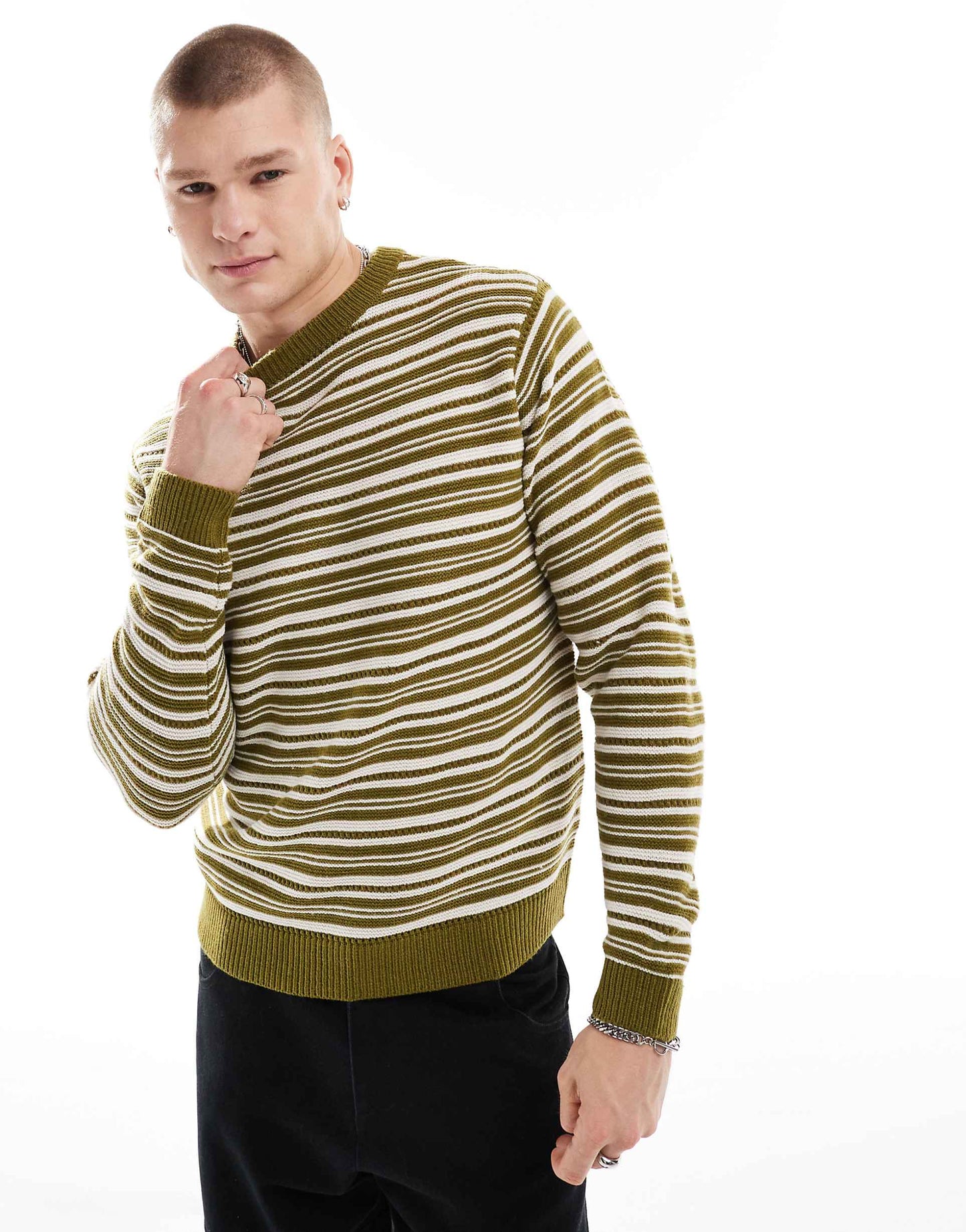 Striped Round Neck Jumper