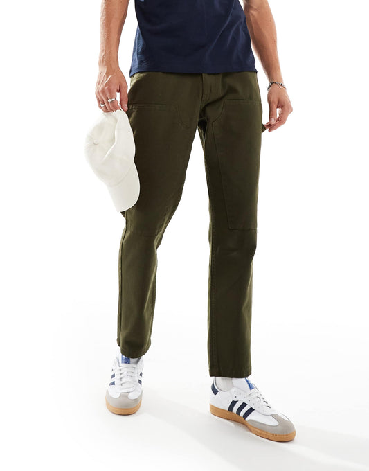 Relaxed Straight Leg Carpenter Trousers