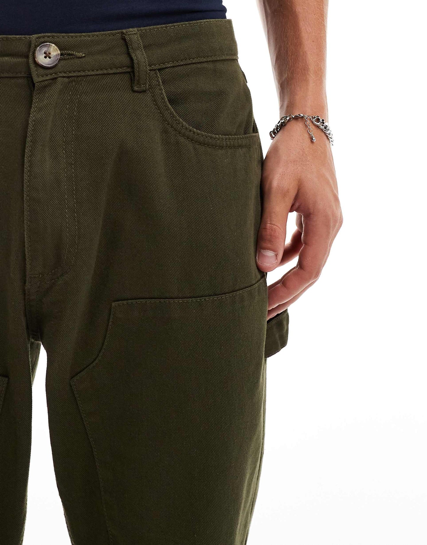 Relaxed Straight Leg Carpenter Trousers