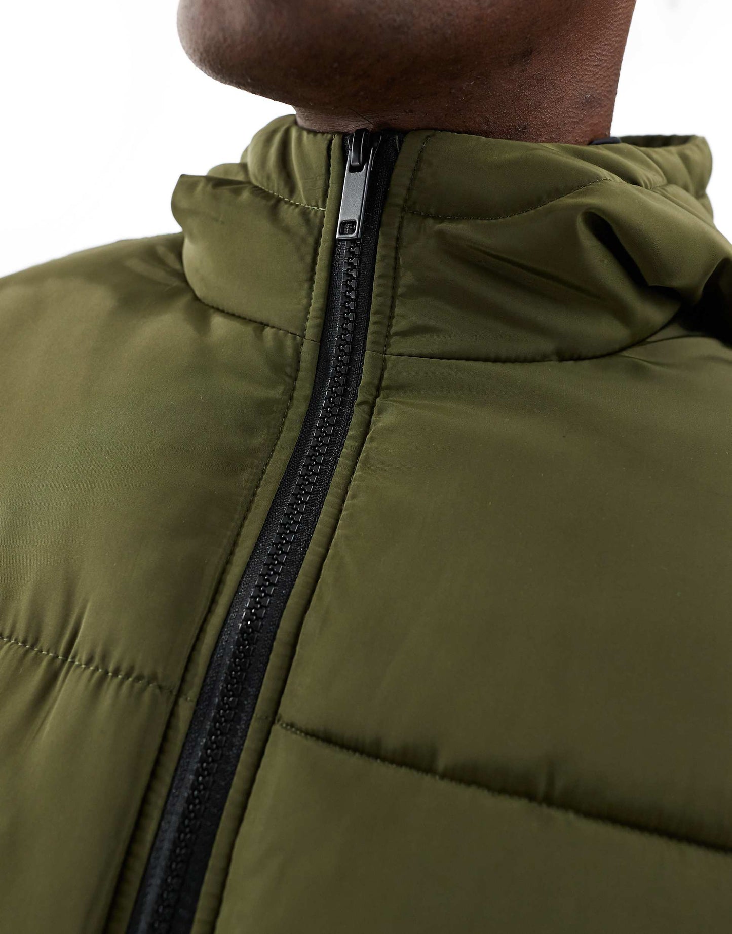 Zip Through Quilted Bomber Jacket